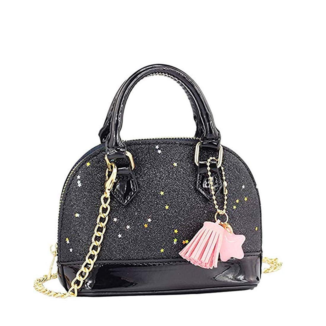Dukars Sparkly Sequins Handbag for Girls - Princess Crossbody Purse Mini Satchel Gift for Toddler & Kids | Birthday, Party, Dress-Up, Everyday Use