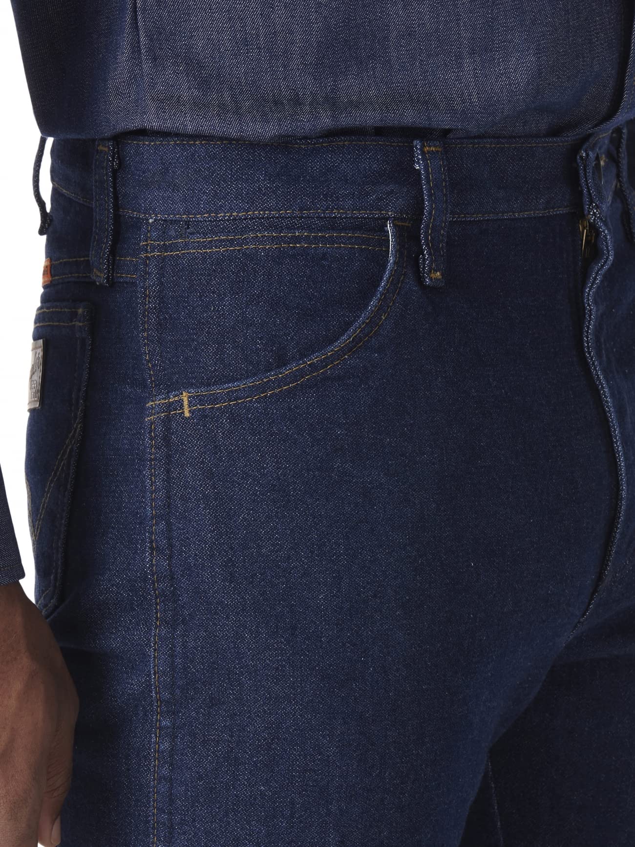 Wrangler Men's Flame Resistant Original Fit Jeans - Durable Work Pants for Construction, Oil Rig & Industrial Safety Wear