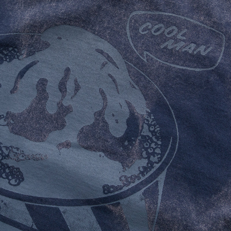 Trendy Ice Cream Wrestle Knit Tee with Navy Blazer - Perfect for Casual Outings and Streetwear Fashion