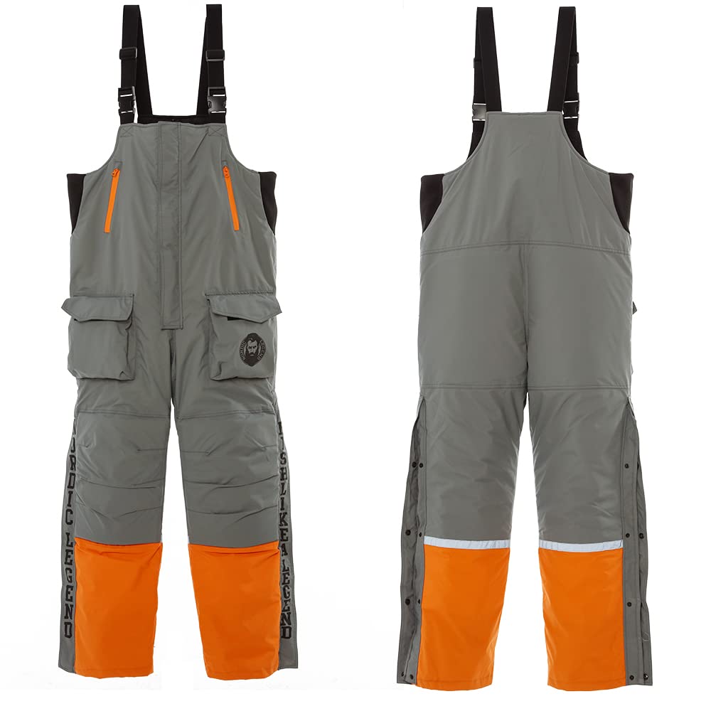 Aurora Series Insulated Waterproof Ice Fishing Suit - Winter Bibs & Jacket Set for Ice Fishing, Snowmobiling & Cold Weather Outdoor Activities