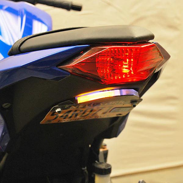 Kawasaki Ninja 300 Fender Eliminator Kit - Motorcycle Tail Tidy License Plate Relocator for Clean Look - Perfect for Street Racing and Custom Bike Builds
