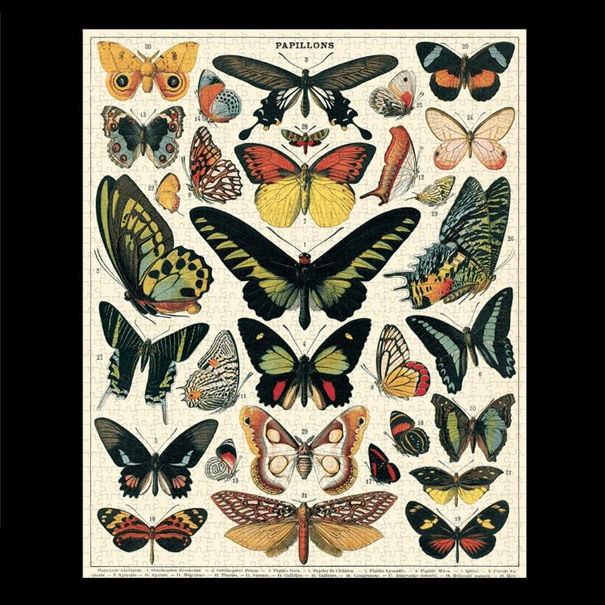 1000 Piece Butterflies Jigsaw Puzzle for Adults - Colorful Butterfly Landscape Puzzle Game - Perfect for Family Game Night, Stress Relief & Home Decor