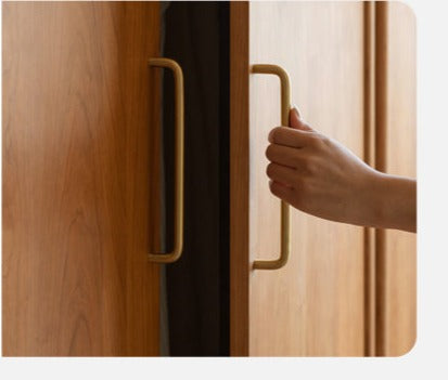 Solid Oak and Cherry Wood Wardrobe - Elegant and Durable Closet for Bedroom, Living Room, or Walk-In Closet Storage
