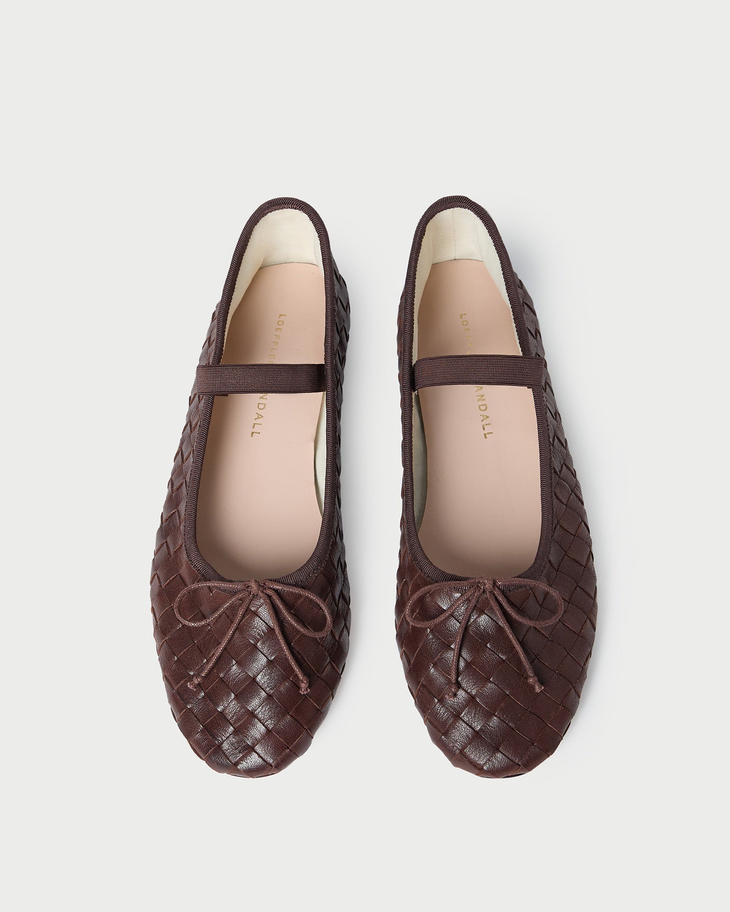 Leonie Women's Espresso Woven Ballet Flats - Comfortable Slip-On Shoes for Work, Office & Casual Outfits