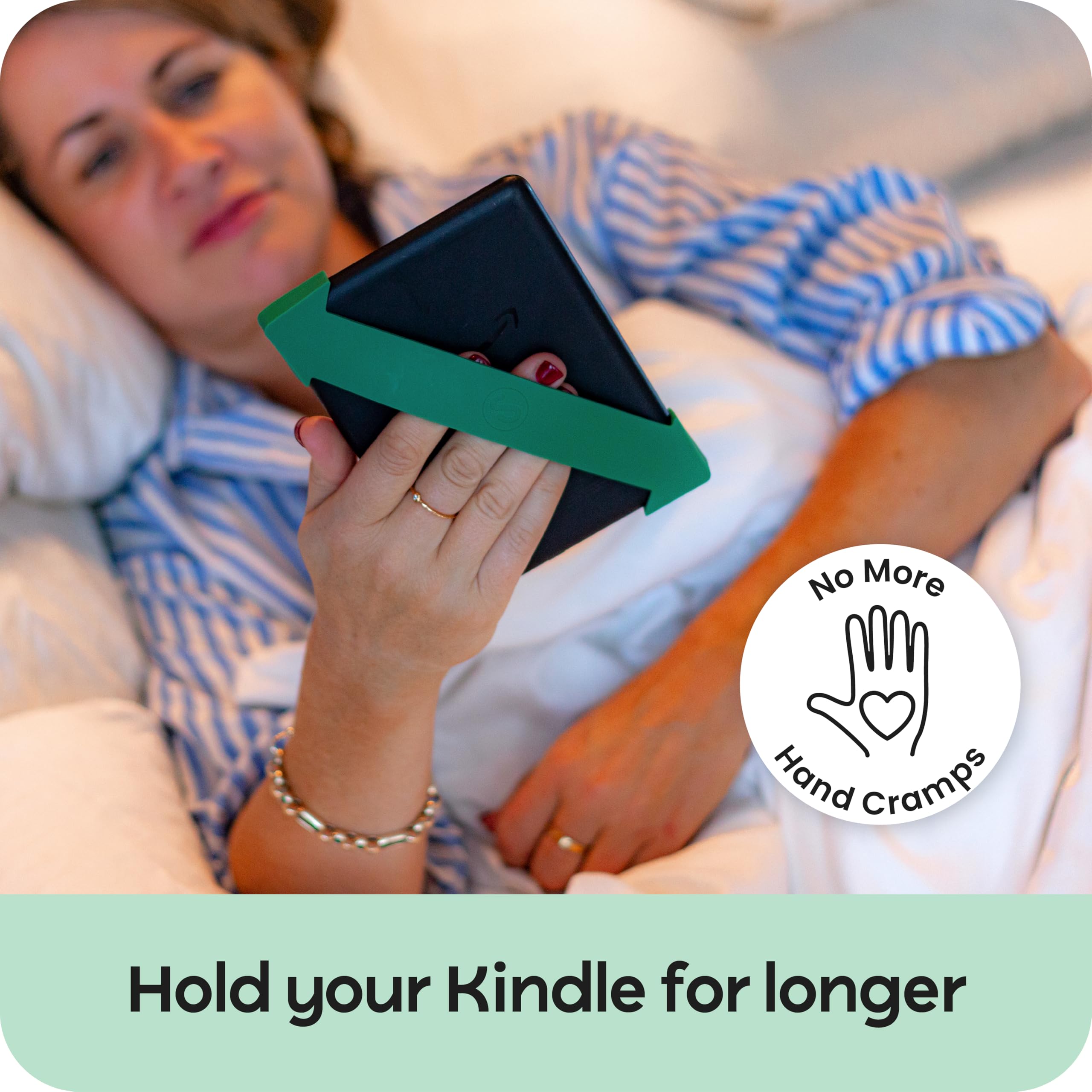 Kindle Hand Strap Holder for Kindle Basic 2022 & Kindle Paperwhite (4th-11th Gen) - 2 Pack Ergonomic E-Reader Grip for Comfortable Reading - Perfect Kindle Accessories Gift for Book Lovers, Travel & Bedtime Reading