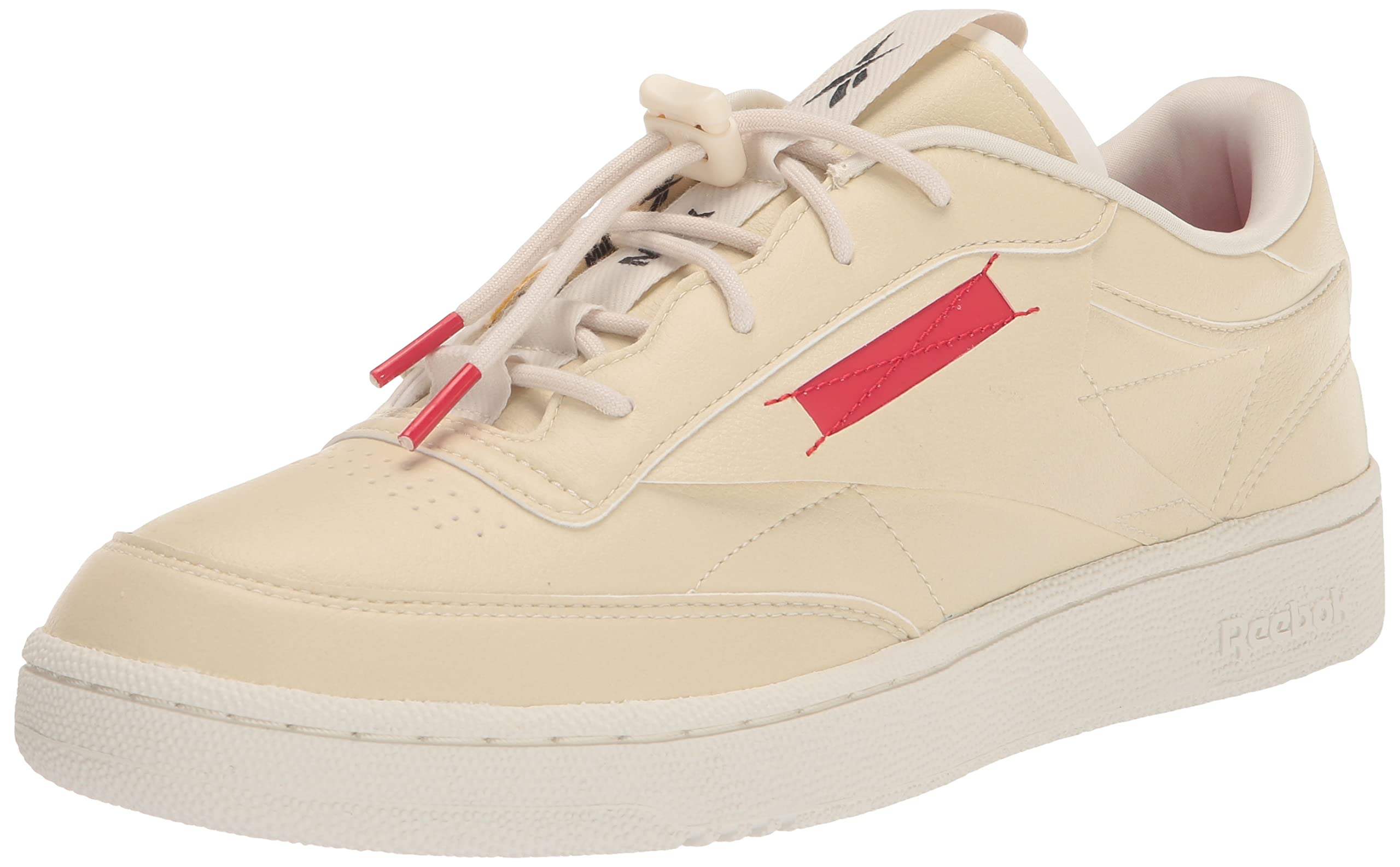 Reebok Men's Club C Vintage Leather Sneakers - Classic White Low Top Casual Shoes for Walking, Gym & Streetwear Fashion