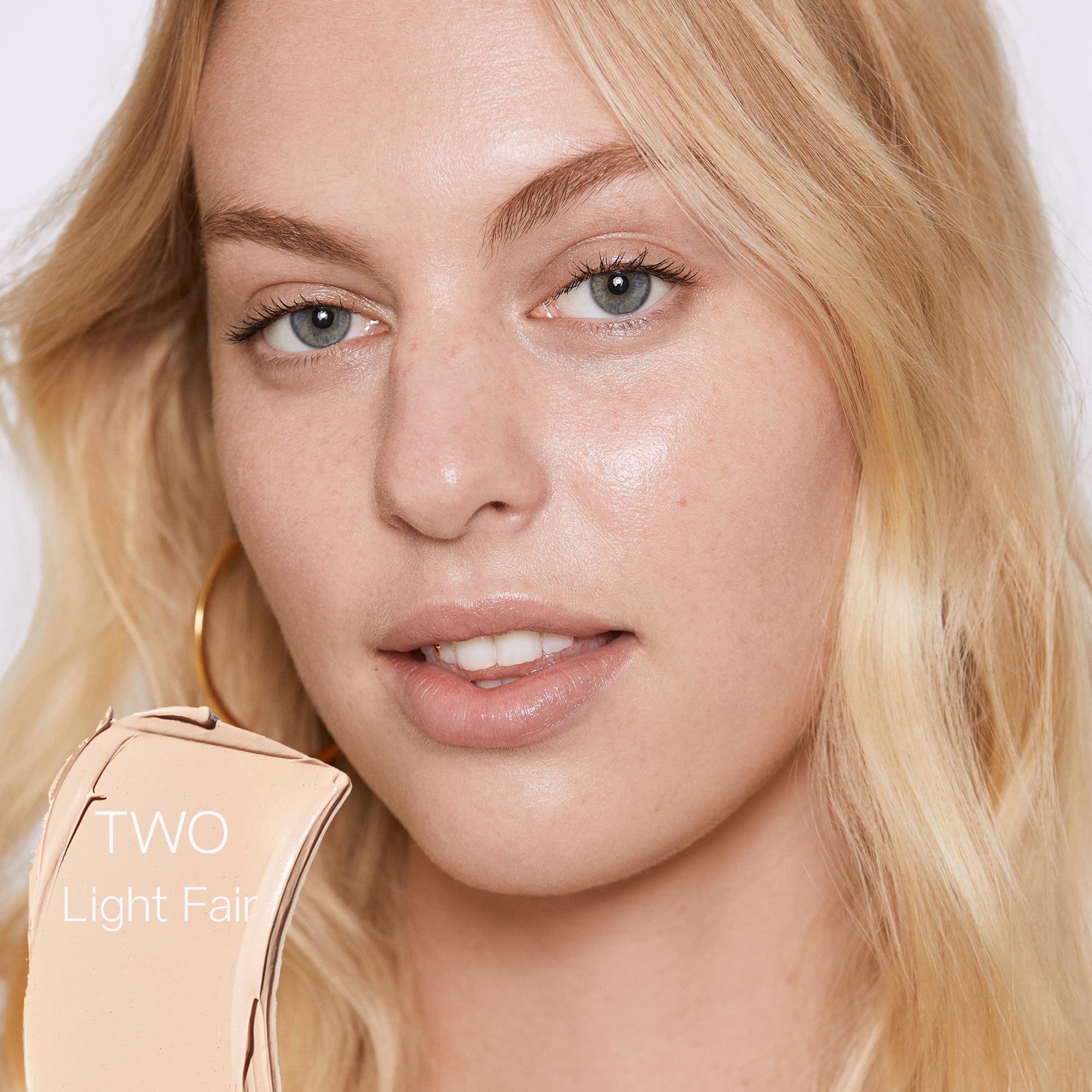 Saie Slip Tint SPF 35 Tinted Moisturizer - Lightweight Hydrating Foundation with Hyaluronic Acid & Zinc Oxide Sunscreen - Shade Two (1.35 oz) | Daily Wear, Natural Makeup Look, Sun Protection for Face