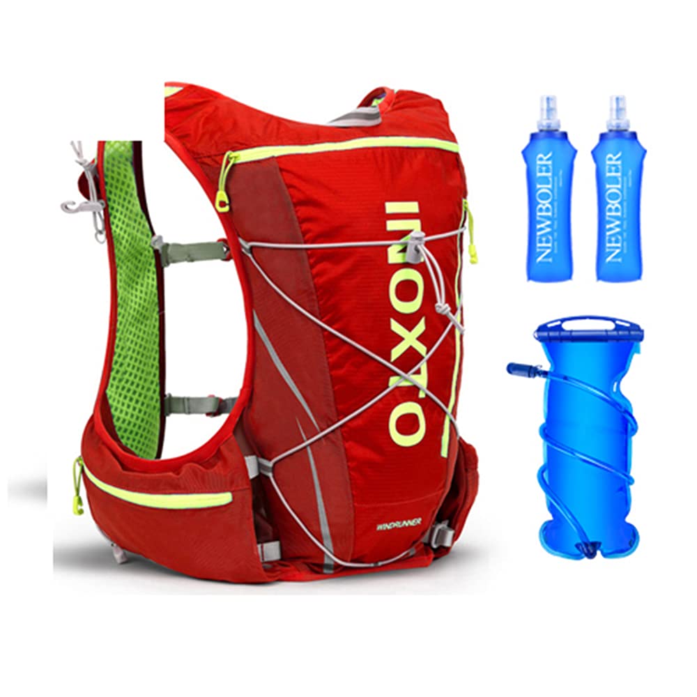**10L Hydration Pack Backpack with 200ml Soft Water Bottles - Lightweight Running Vest for Marathon, Cycling, Hiking & Camping - Durable Outdoor Gear for Men & Women - Perfect for Sports, Travel & Adventure**