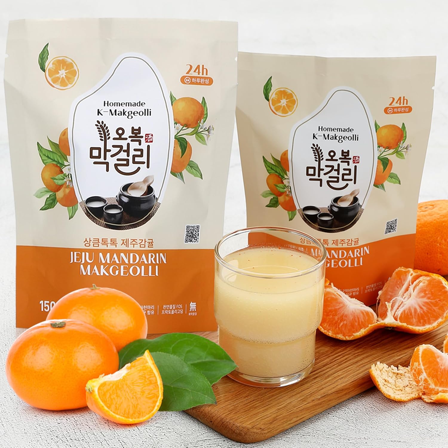 K Makgeolli DIY Makgeolli Kit - Jeju Mandarin Flavored Rice Wine Making Set (3 Pack, No Container Included) | Perfect for Home Brewing, Korean Culture Enthusiasts & Unique Gift Ideas
