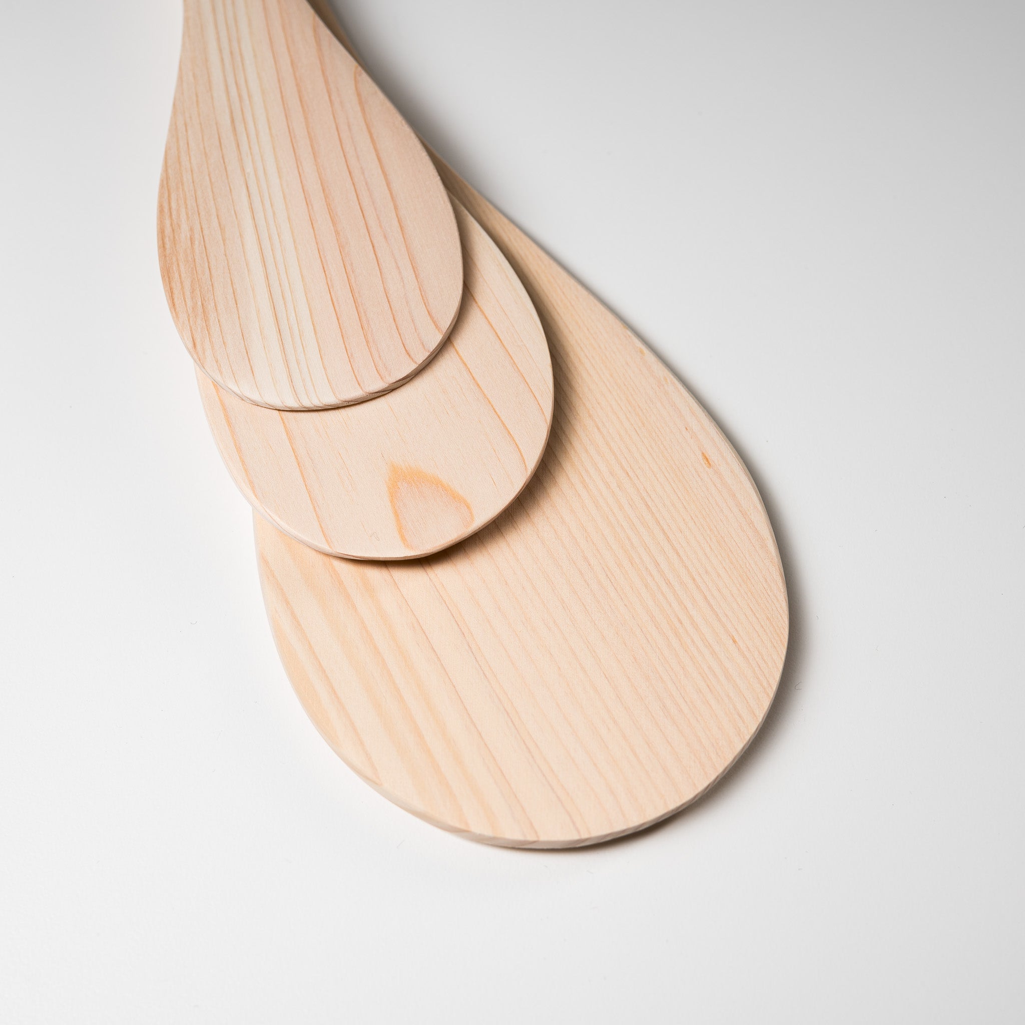 Premium Japanese Hinoki Wood Rice Scoop - 3 Sizes (Small/Medium/Large) for Perfect Rice Serving - Ideal for Sushi, Rice Bowls & Asian Cooking