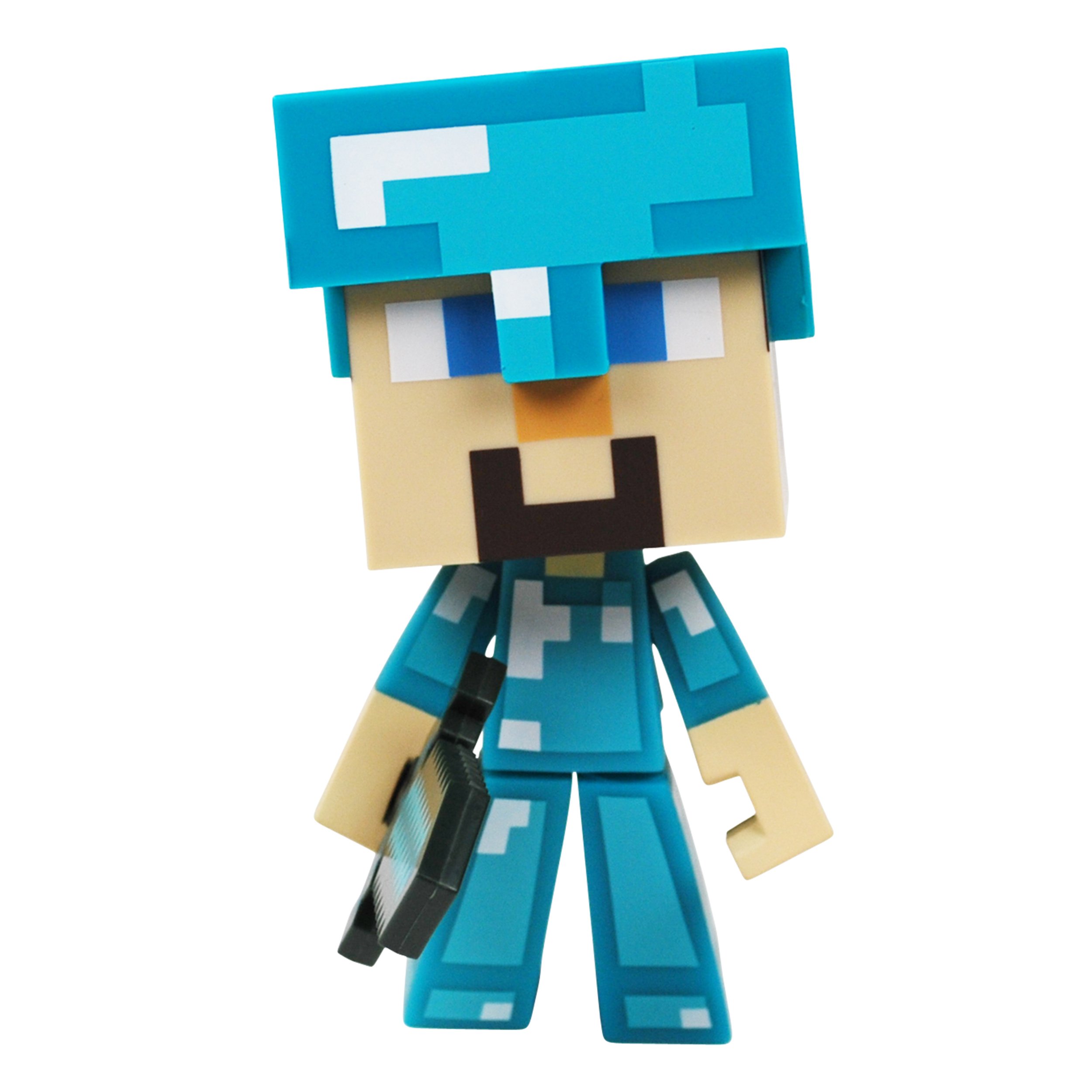 Official Minecraft Diamond Steve 6-Inch Vinyl Collectible Figure - Perfect for Gaming Decor, Gift for Fans & Collectors