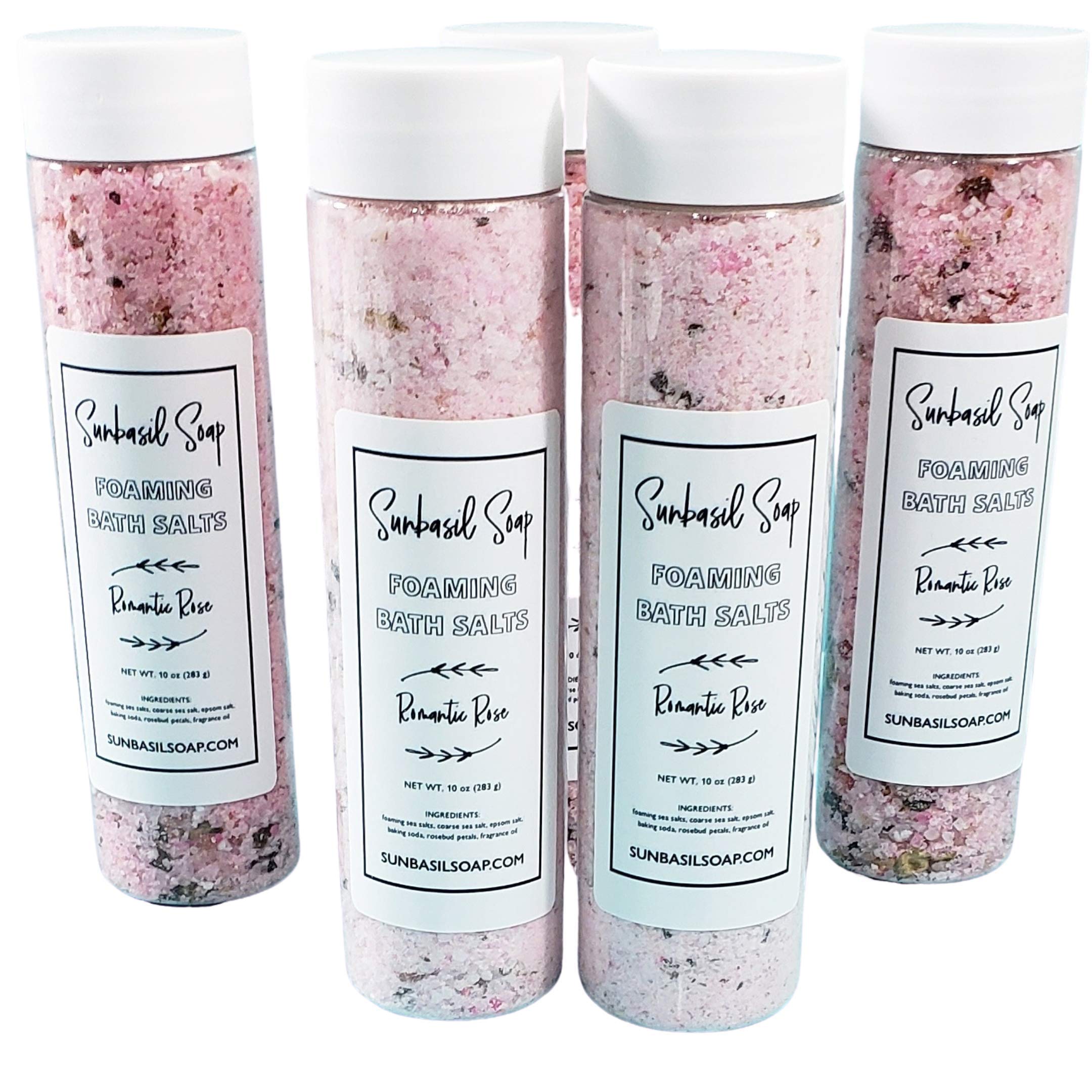 Luxury Rose Bath Salts - Relaxing Spa Gift Set for Women | Aromatherapy, Stress Relief & Self Care | Perfect for Valentine's Day, Mother's Day & Birthday Gifts