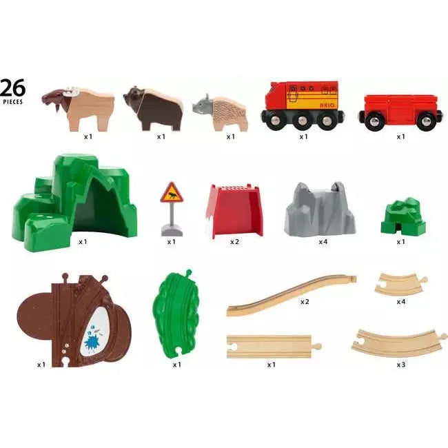 Brio Nordic Wooden Animal Toy Set - 12 Piece Forest Animal Figures for Kids | Perfect for Imaginative Play, Educational Learning & Toddler Gift Ideas