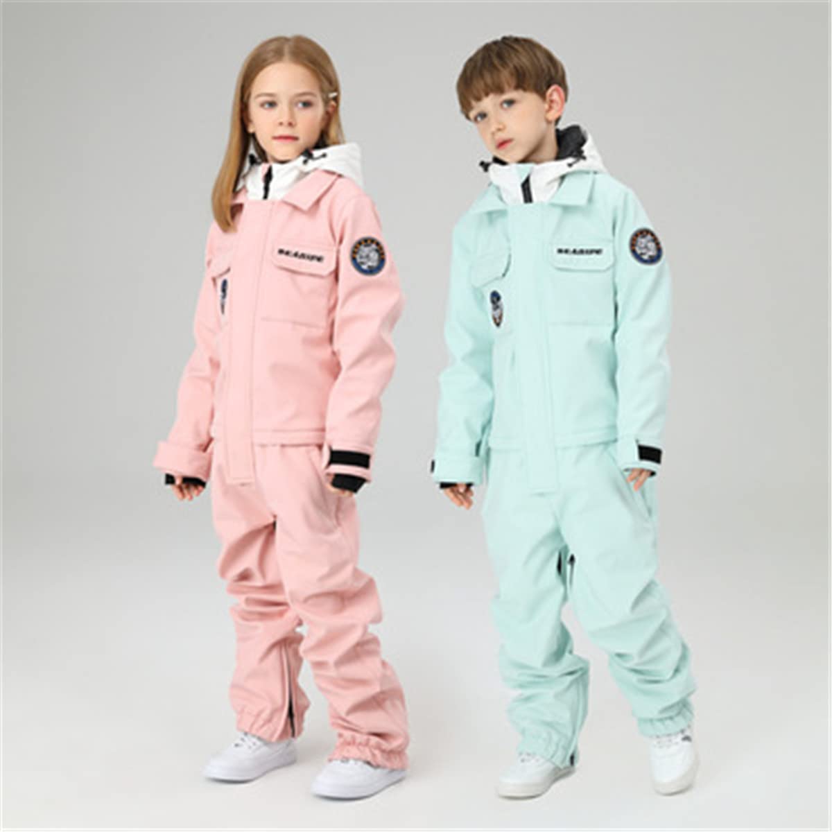 Kids Winter Snowsuits for Boys & Girls - Waterproof One-Piece Ski Suits, Warm Snowboarding Jumpsuits for Outdoor Snow Sports | Perfect for Skiing, Sledding & Winter Play