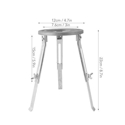Adjustable Beaker Tripod Stand with Alcohol Lamp - Lab Heating Support Kit for Chemistry Experiments & Science Education | Perfect for School Labs, Home Science Projects & STEM Learning