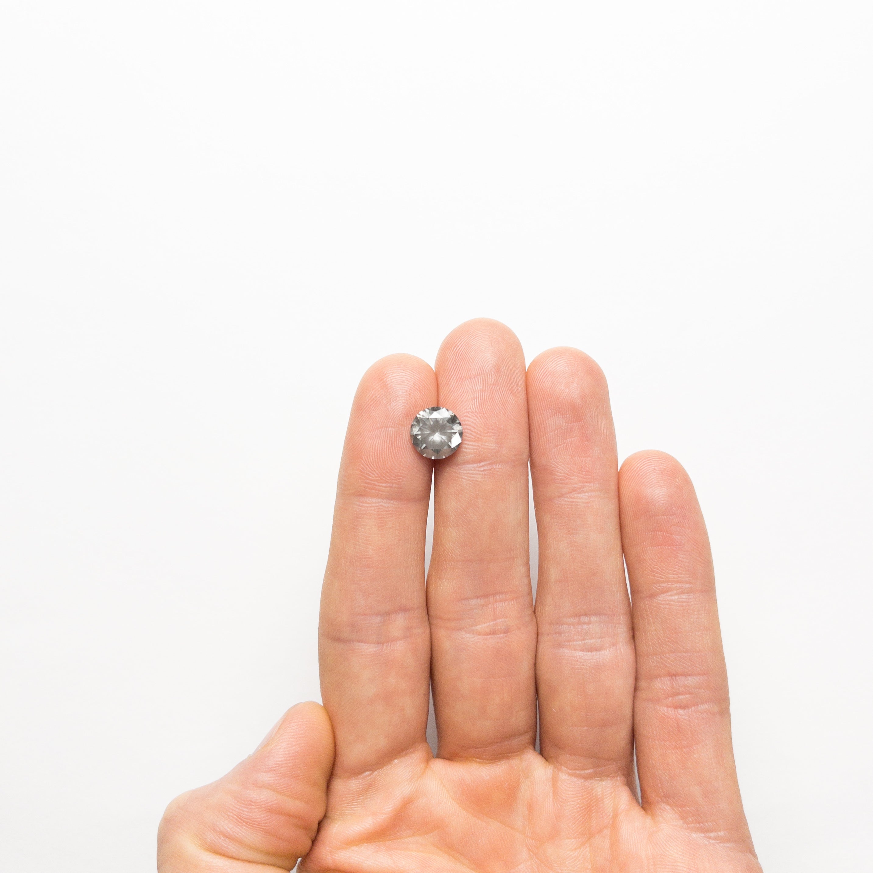 3.05ct Fancy Grey Round Brilliant Cut Diamond - 9.27x9.26x5.69mm (19552-01) - Perfect for Engagement Rings & Luxury Jewelry