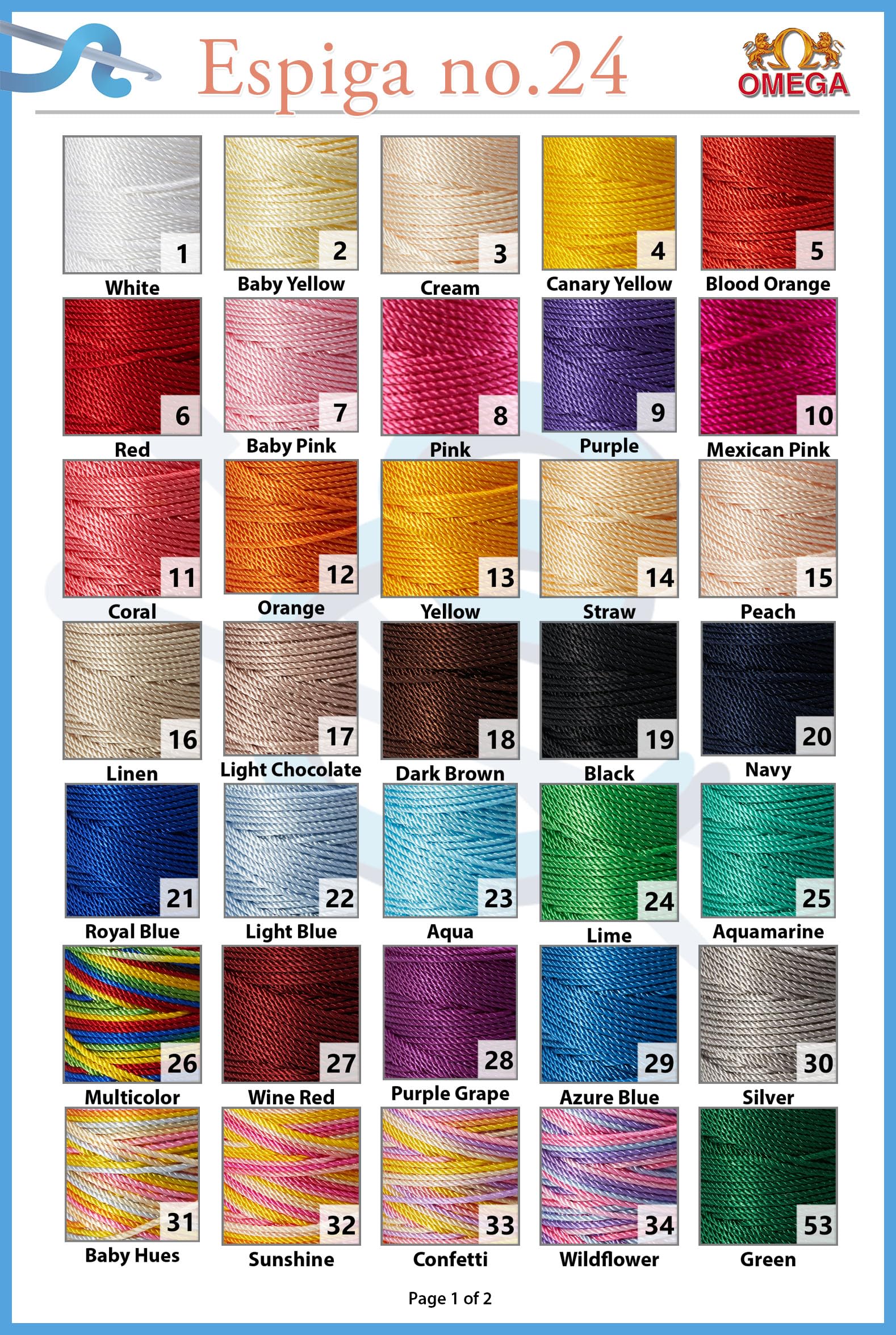 100% Nylon Omega String Cord for Knitting and Crochet - Espiga No.24 Craft Yarn in Canary Yellow (04) - Perfect for DIY Projects, Jewelry Making, and Macrame Decor
