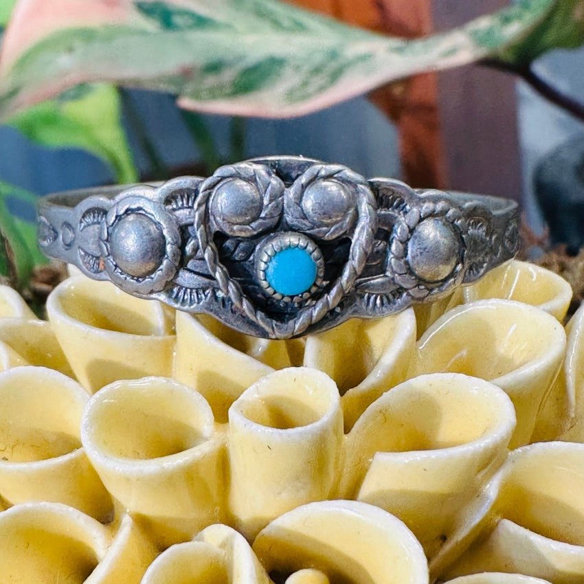 Vintage Southwestern Nickel Silver Heart Bracelet with Bells for Kids | Handmade Children's Jewelry | Perfect for Festivals, Parties & Special Occasions