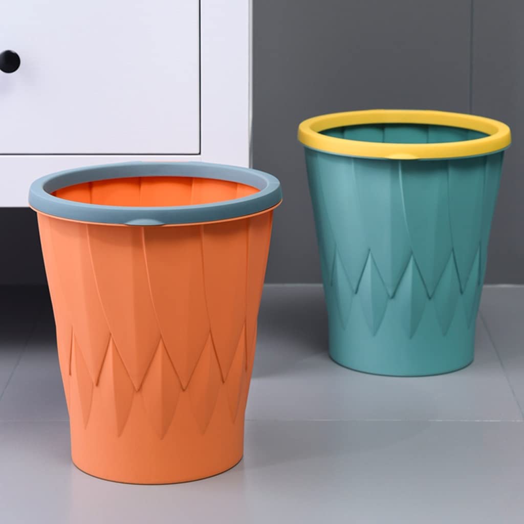Eco-Friendly Compost Bin for Kitchen - Step Trash Can with Press Ring, No Cover, Large Capacity for Home, Living Room, Office - Perfect for Organic Waste & Recycling (Green) - Ideal for Sustainable Living & Waste Management