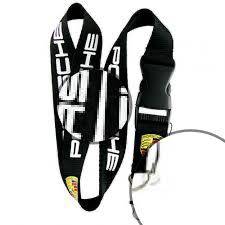 Original Porsche Lanyard with White Logo - Premium Black Neck Strap for Keys, ID Badges & Event Passes - Perfect for Car Enthusiasts, Corporate Events & Trade Shows