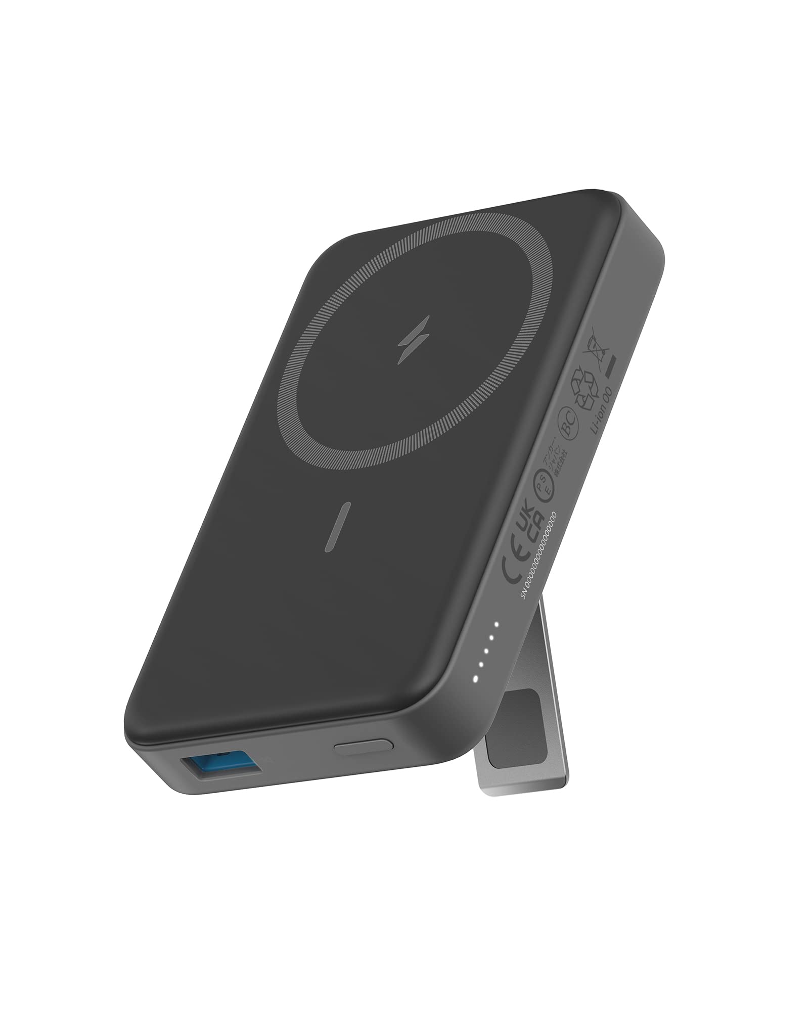 Anker 633 Magnetic Battery - 10,000mAh Foldable Wireless Portable Charger with Stand | 20W USB-C PD Power Bank | Magsafe-Compatible for iPhone 16/15/14/13/12 Series | Perfect for Travel, Office & On-the-Go Charging