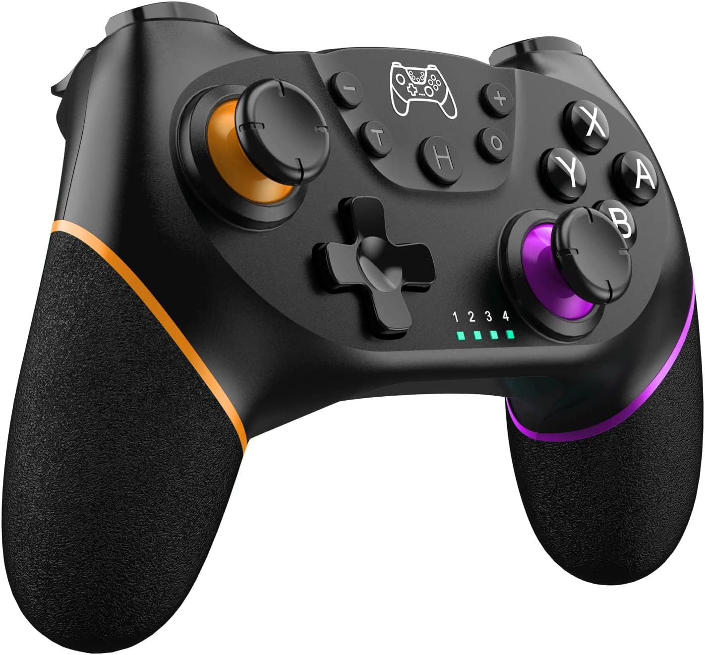 Wireless Switch Pro Controller with Bluetooth, Dual Shock, 6-Axis Gyroscope & Turbo Function - Compatible with Nintendo Switch - Perfect for Gaming, Travel & Multiplayer Fun