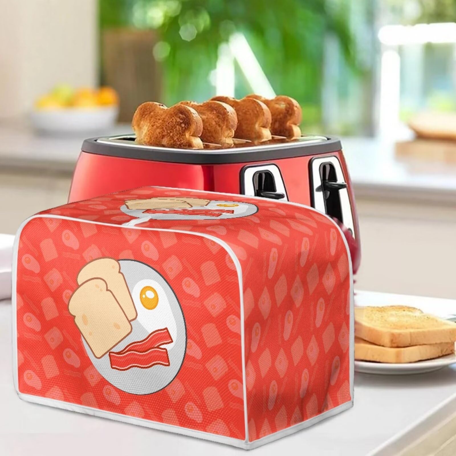 Cherry Butterfly 2 Slice Toaster Cover - Dustproof & Waterproof Kitchen Accessory for Most 2-Slice Toasters - Perfect for Home, Kitchen & Bread Maker Oven Protection