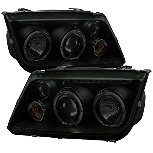 Black Housing Smoke Lens With LED/Dual Halo Rings