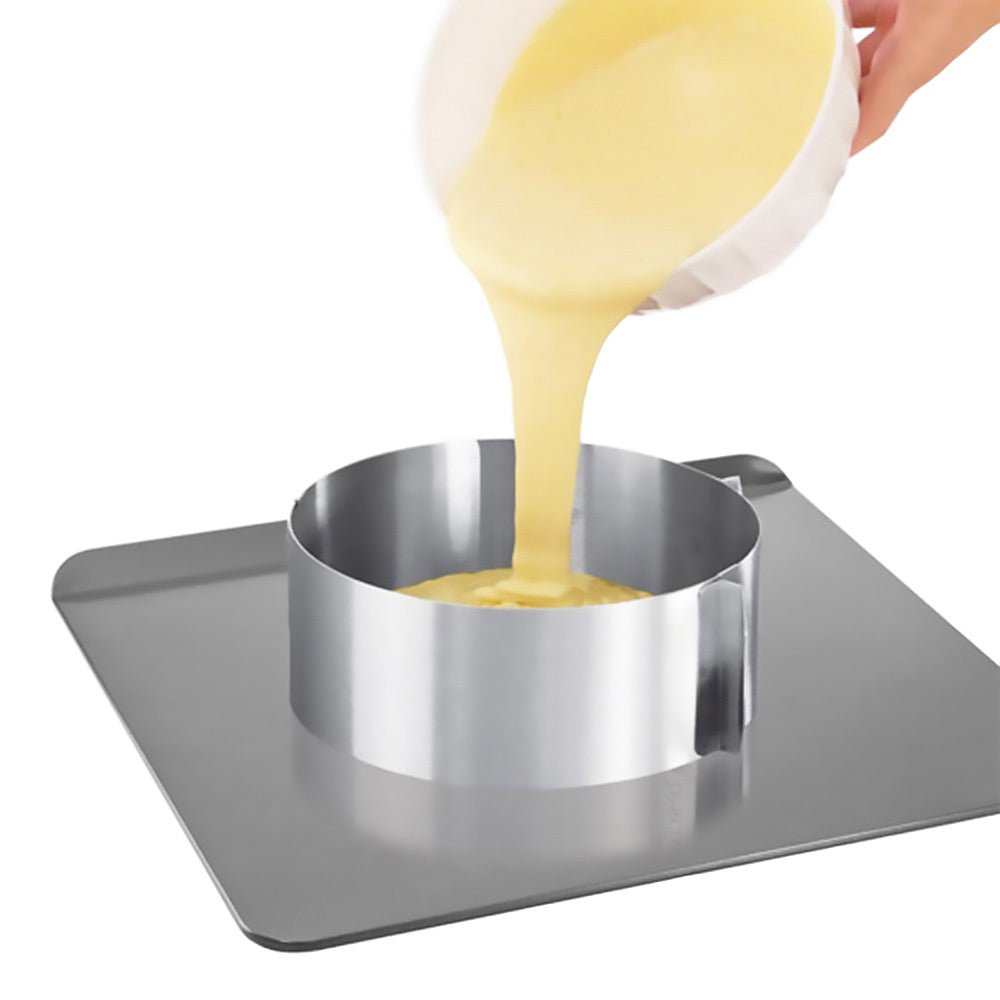 Knox Round Expandable Pastry Ring - Professional Baking Tool for Perfect Tarts, Pies & Quiches | Ideal for Home Bakers & Pastry Chefs | Use for Even Crusts & Flawless Dessert Presentation