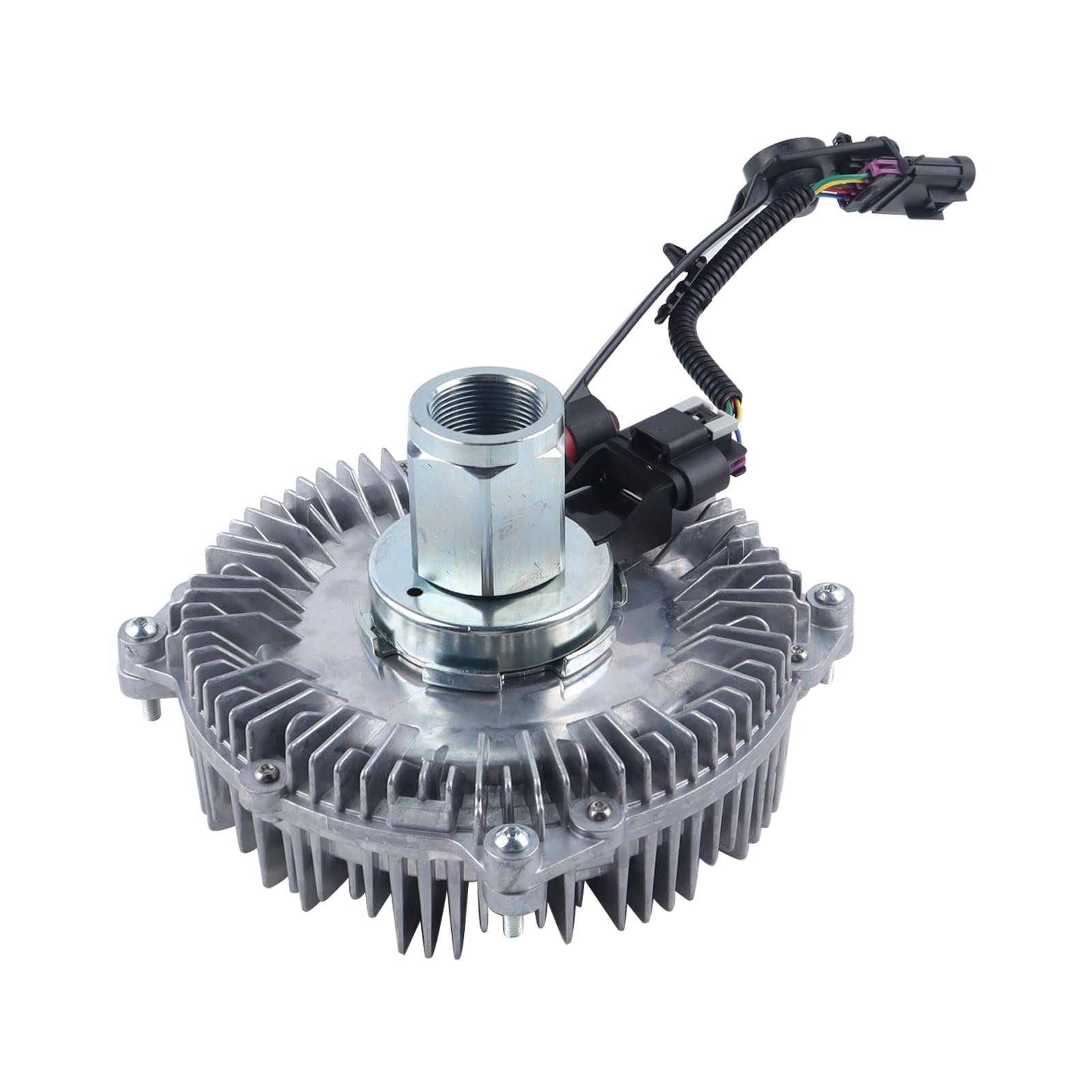 FEIDKS Engine Cooling Radiator Fan Clutch Replacement for Chevy Silverado 2500HD/3500HD & GMC Sierra 2500HD/3500HD 2015-2016 V8 6.6L - Compatible with Part# 23134137 - Perfect for Off-Roading, Towing & Heavy-Duty Truck Maintenance