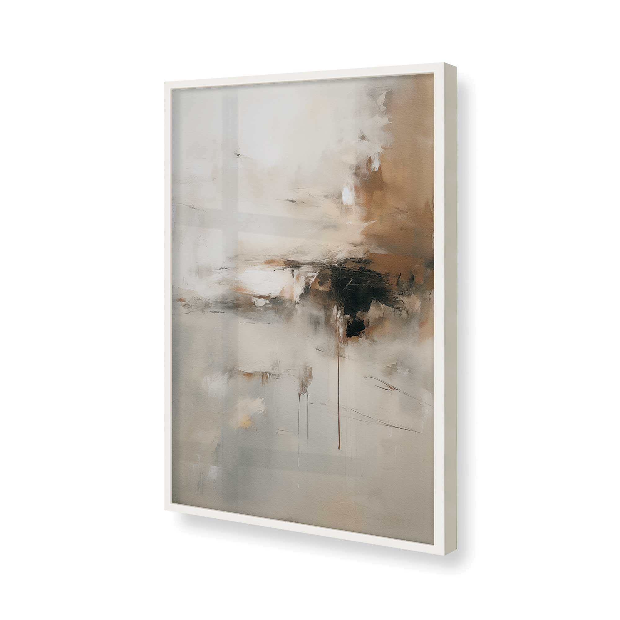 Gentle Gilded Gust II Print - Elegant Floral Wall Art for Home Decor, Living Room, Bedroom & Office
