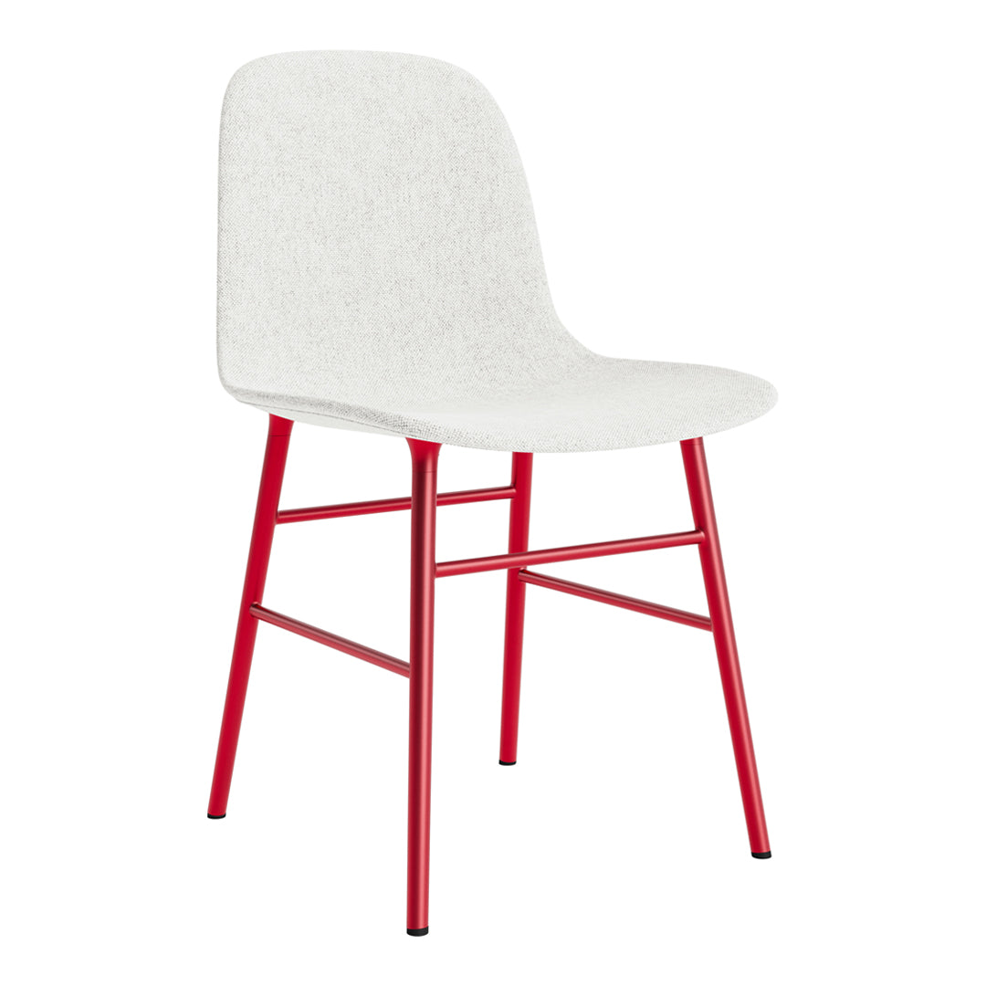 Modern Form Chair with Sturdy Metal Legs & Comfortable Upholstery - Perfect for Home Office, Living Room, or Dining Room Decor