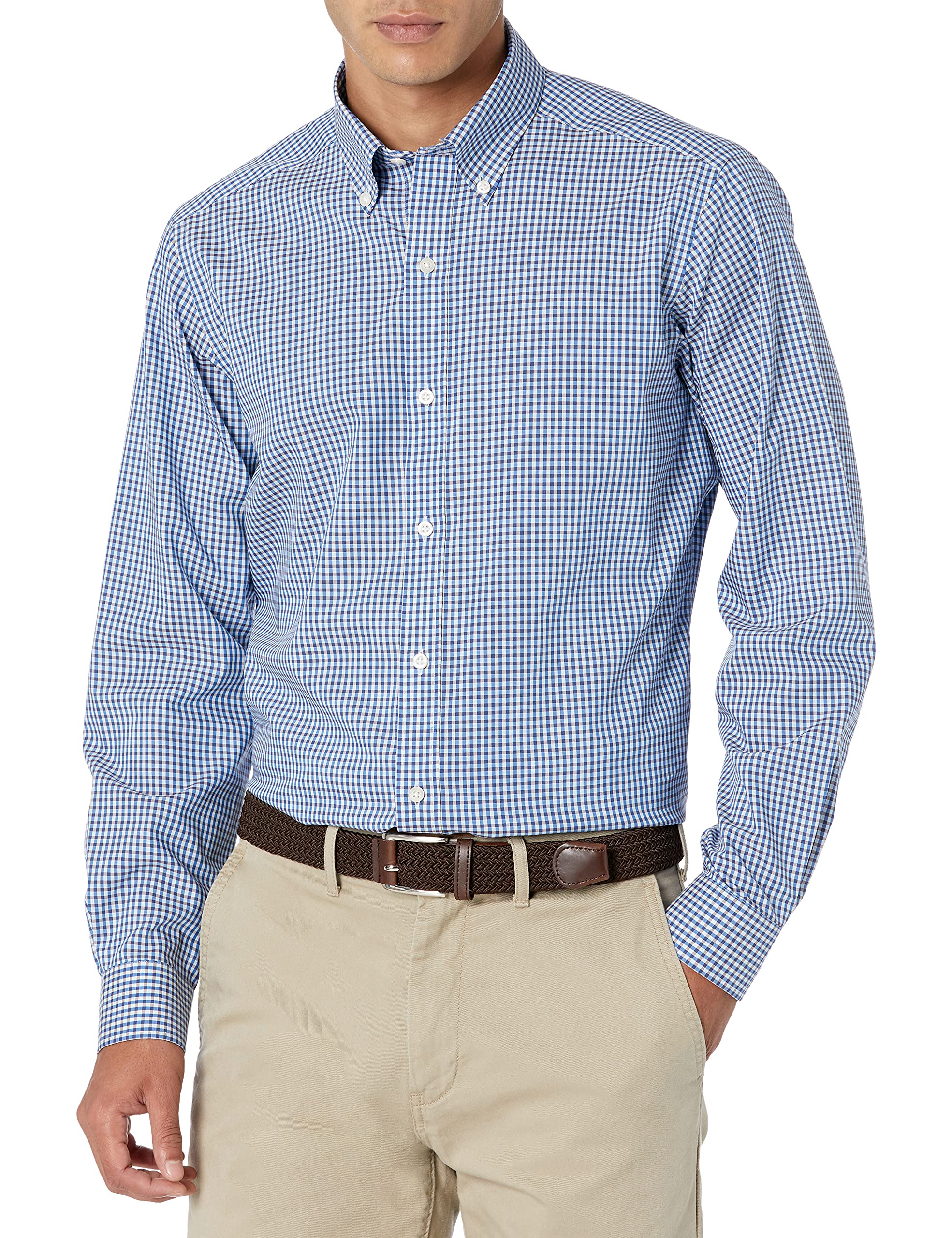 Men's Tailored Fit Button-Down Collar Dress Shirt - Formal & Business Casual Wear for Office, Meetings & Special Occasions