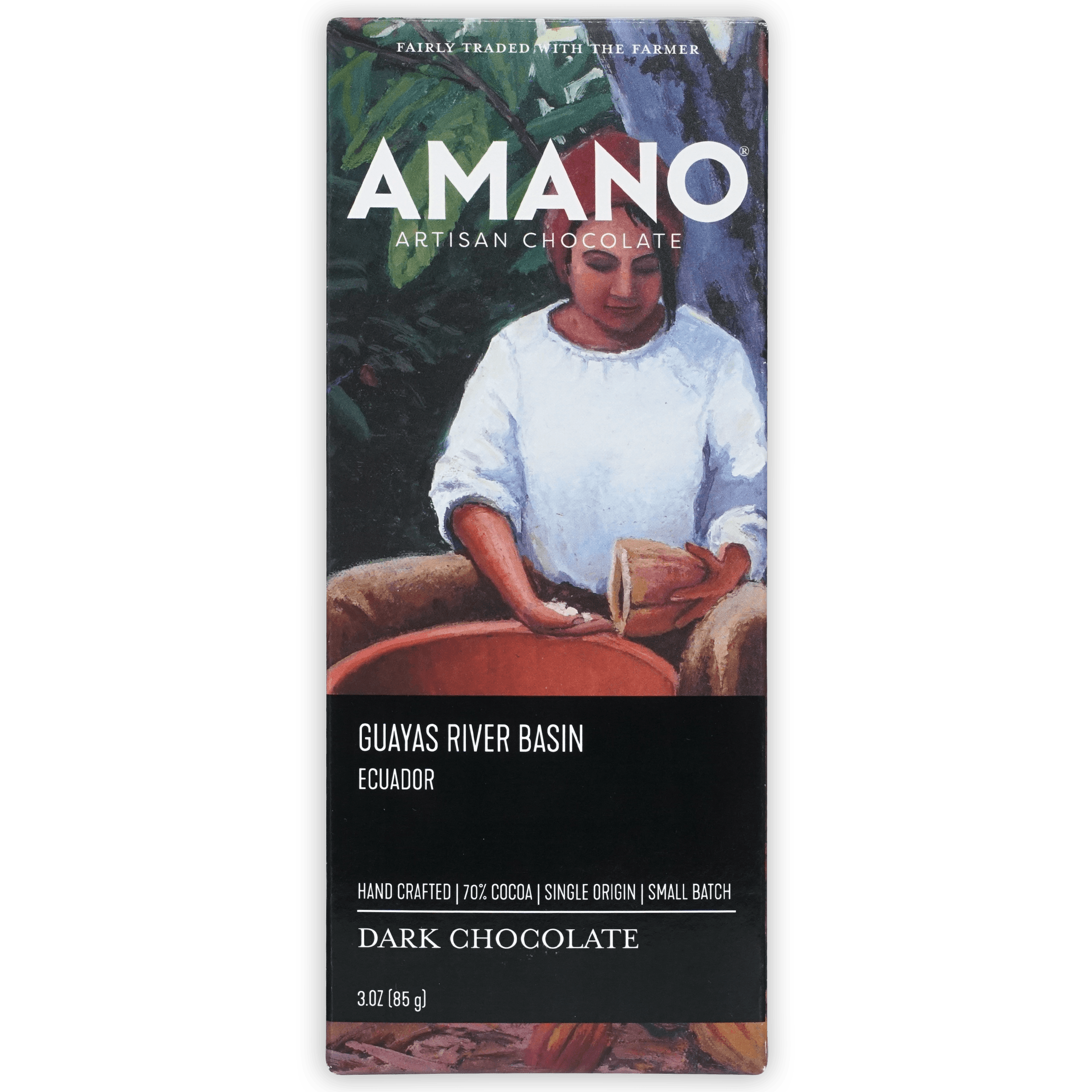 Premium Amano Guayas 70% Dark Chocolate Bar - Rich Cocoa Flavor, Vegan & Gluten-Free - Perfect for Baking, Gifting & Healthy Snacking