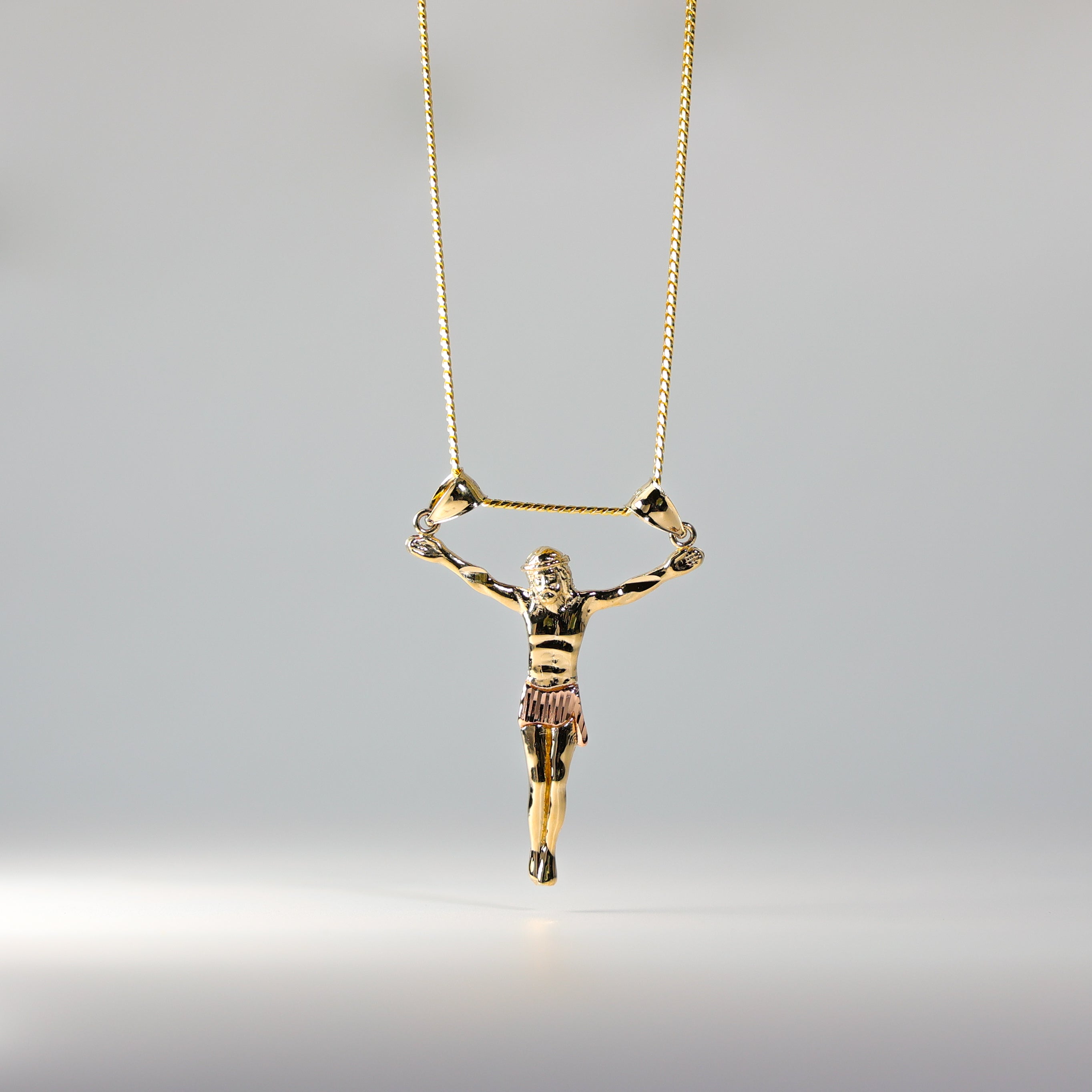 Gold Large Jesus Christ Body Pendant Necklace - Model 0087 - Religious Jewelry for Men & Women - Perfect for Church, Baptism, Weddings & Daily Faith Wear