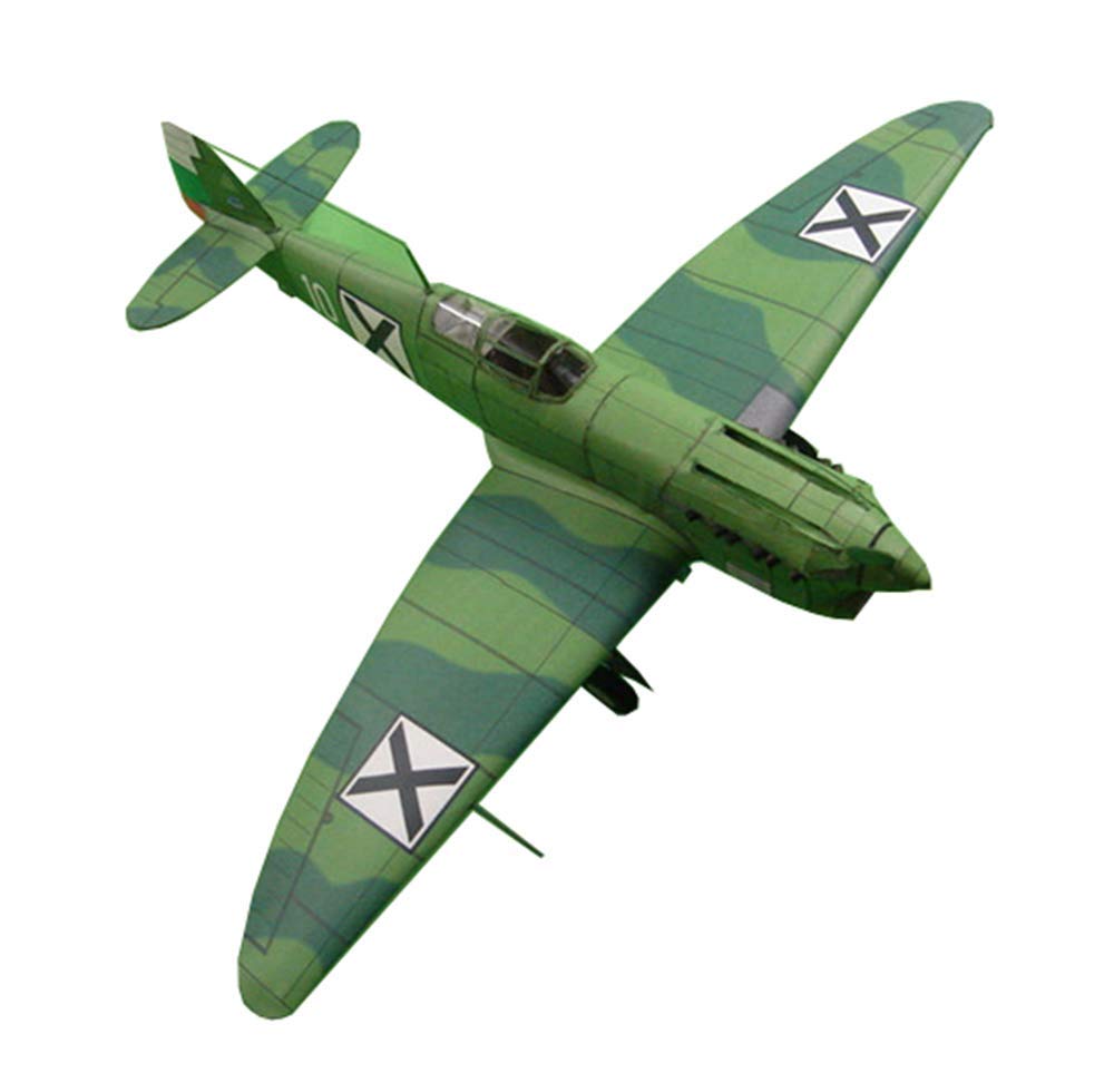1/32 Scale Bulgaria Avia B-135 Fighter Aircraft Model - Military Paper Puzzle Toy for Kids & Collectors (10.2x13 Inch) - Perfect for STEM Learning, Birthday Gifts & Home Decor