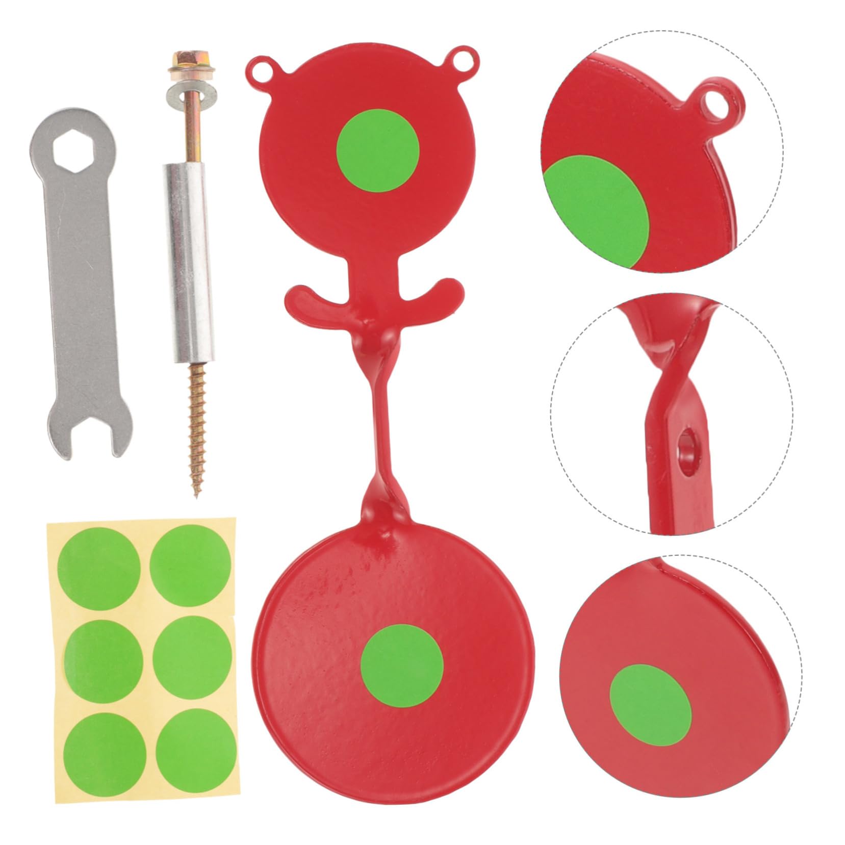 Premium Red Iron Outdoor Game Toy - Fun Plaything for Backyard, Picnic & Camping Activities