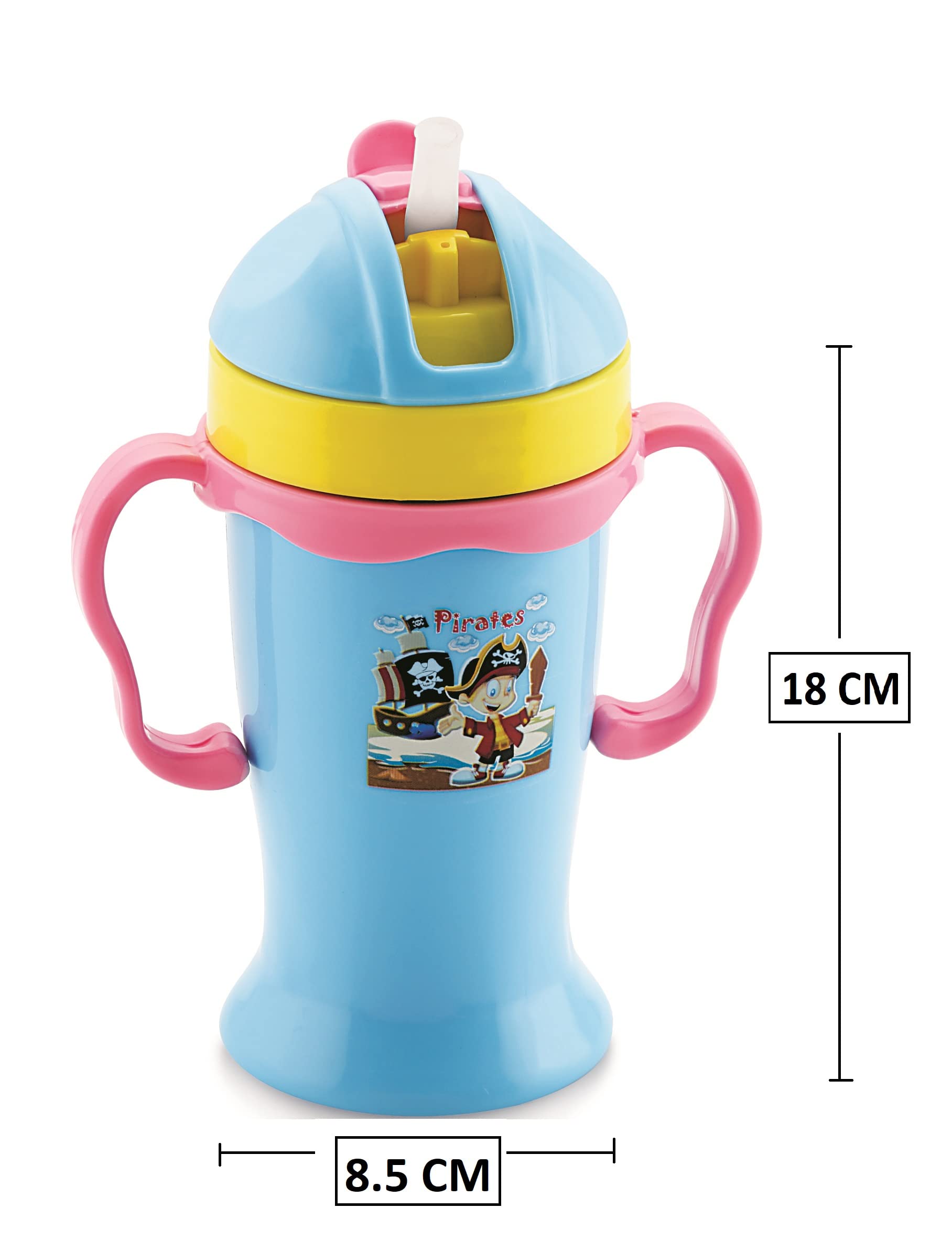 NABHYA Right Baby Sipper Bottle - No-Spill BPA-Free Soft Straw Cup for Toddlers & Kids (Blue) - Ideal for Travel, Daycare & On-the-Go Hydration