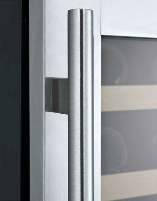 Flexcount 2 Zone 56 Bottle Wine Cooler Refrigerator - Dual Temperature Control for Red and White Wines, Perfect for Home Bars, Restaurants, and Wine Cellars