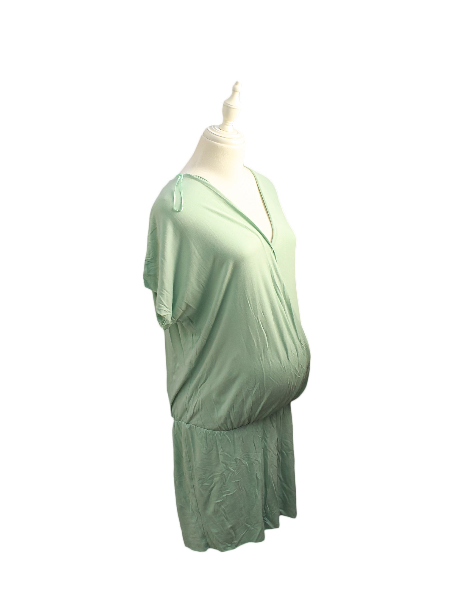 9Fashion Women's Maternity Short Sleeve Summer Dress - Comfortable Stretchy Pregnancy Clothes for Casual Wear, Nursing & Baby Shower