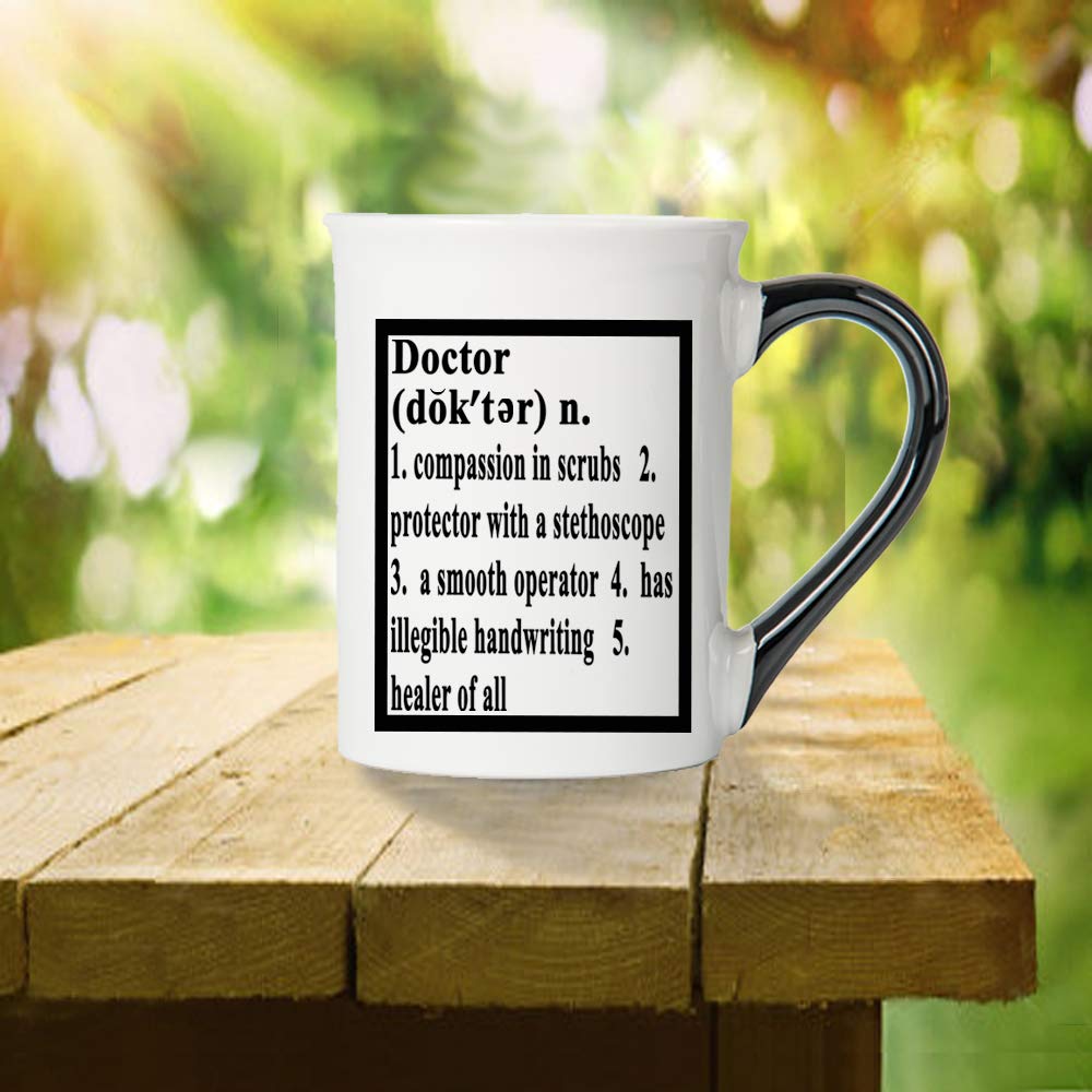 16oz Ceramic Doctor Coffee Mug - Perfect Gift for Doctors, Graduation, Appreciation | Ideal for Coffee, Tea, Hot Drinks at Home, Office or Hospital