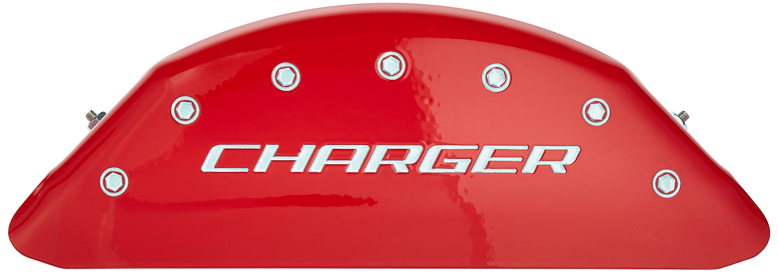 High-Performance MGP Brake Caliper Covers for 2011-2023 Dodge Challenger & Charger (Dual Piston) - Front & Rear Set in Vibrant Red - Upgrade Your Ride's Style & Protection for Street Racing & Car Shows