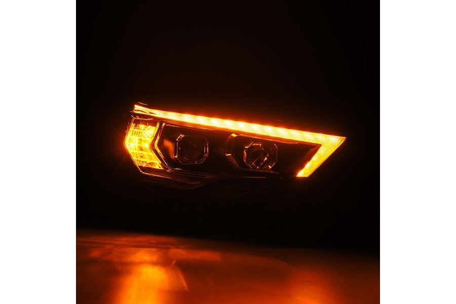 2014-2022 Toyota 4Runner AlphaRex LUXX Series LED Projector Headlights - Black Housing for Improved Night Visibility | Perfect for Off-Roading & Night Driving