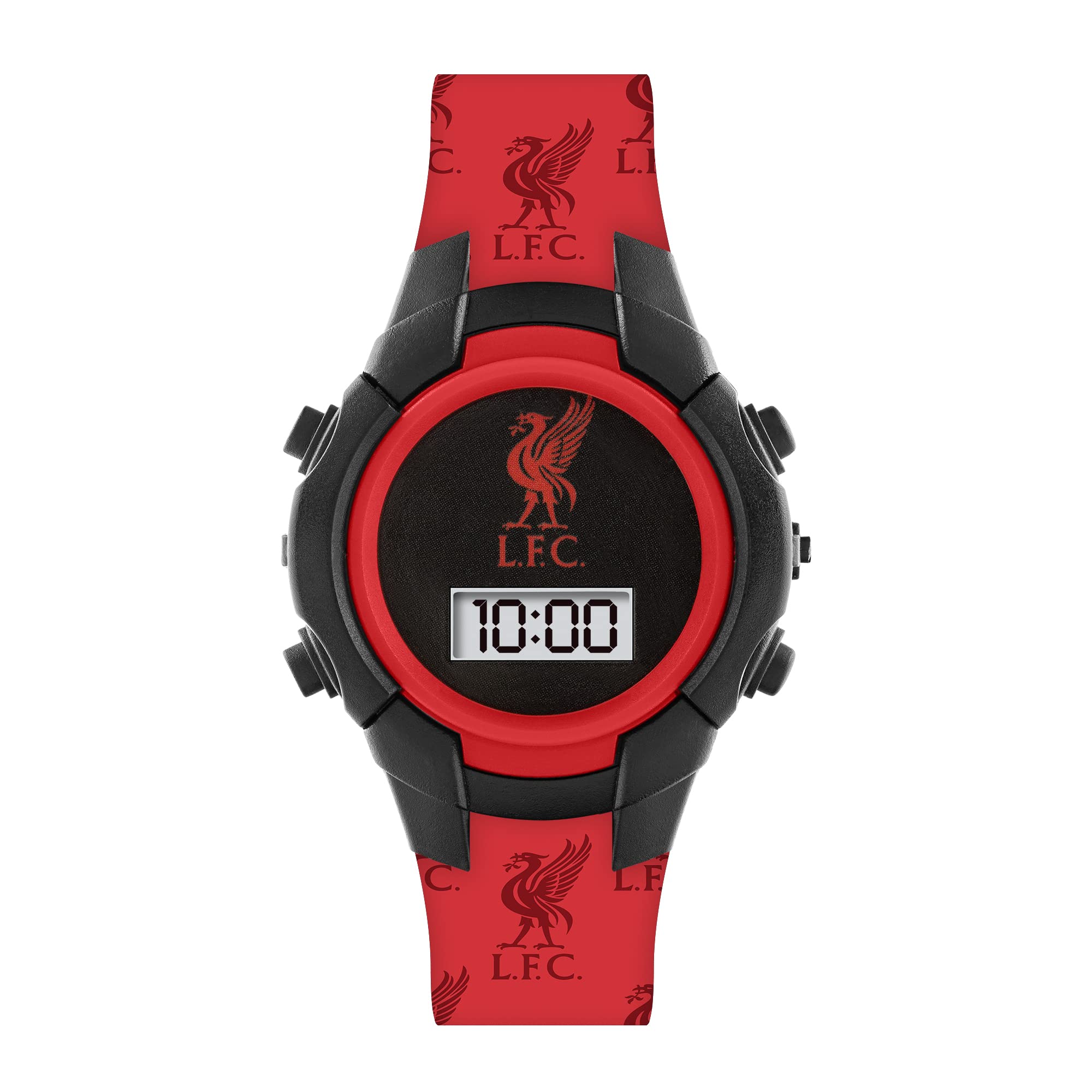 Liverpool FC Boys Watch - Digital Quartz with Silicone Strap for School & Sports