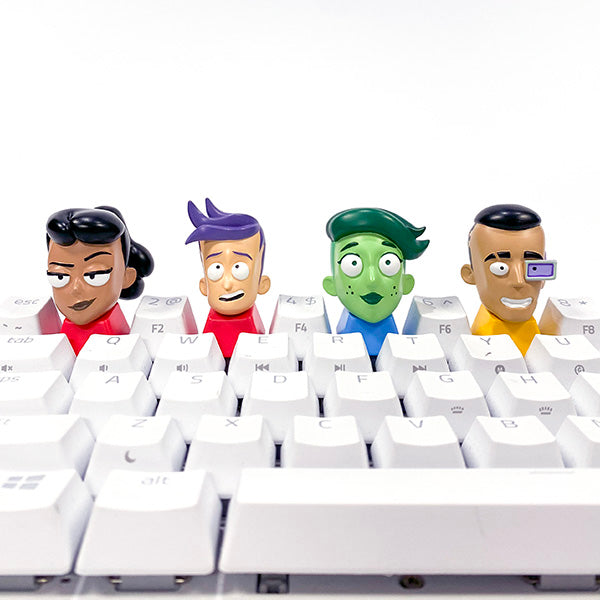 Star Trek Lower Decks Boimler Artisan Keycap - Custom Mechanical Keyboard Key for Gaming & Typing Enthusiasts - Perfect for Cosplay & Sci-Fi Fans