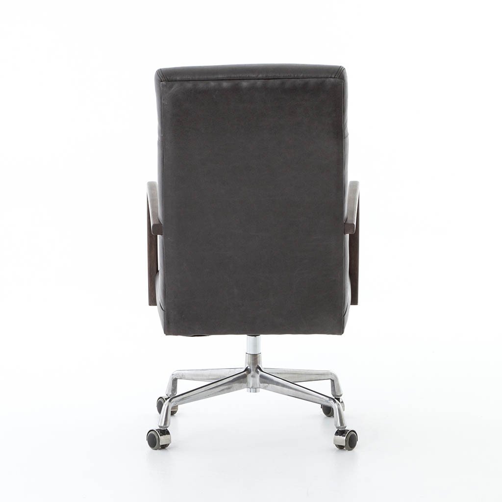 Bryson Ergonomic Office Desk Chair - Chaps Ebony Fabric Executive Chair for Home & Office Workspace - Perfect for Long Hours of Sitting, Computer Work, and Video Conferencing