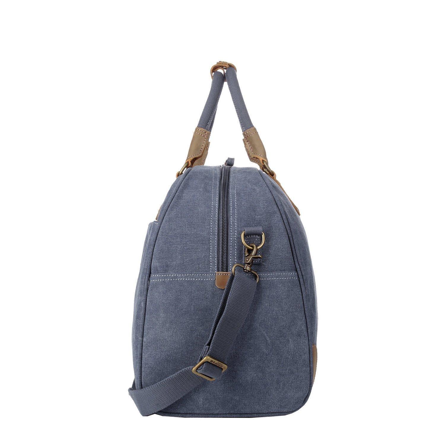 TRP0263 Troop London Classic Canvas Holdall Large - Durable Travel Duffel Bag for Gym, Weekend Trips & Outdoor Adventures | Water-Resistant Carryall with Spacious Storage