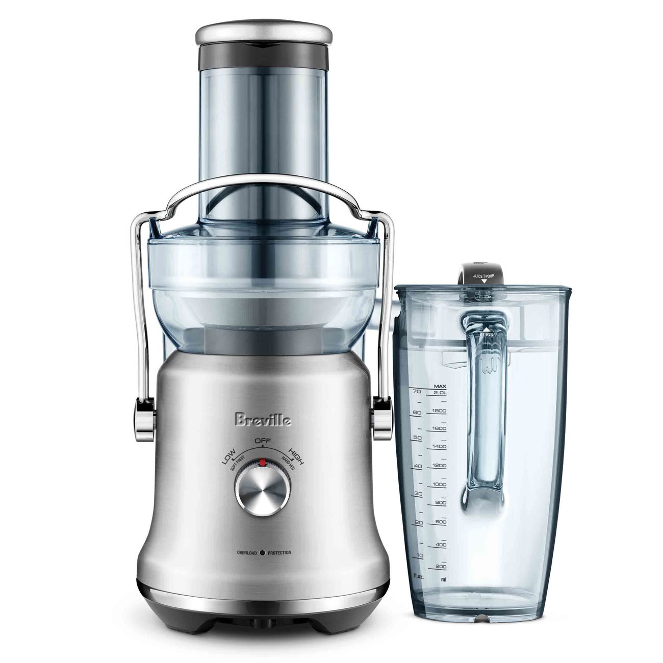 Breville Juice Fountain Cold Plus Juicer - High Speed Masticating Juicer, Brushed Stainless Steel (BJE530BSS1BCA1) for Fresh Fruit & Vegetable Juice at Home