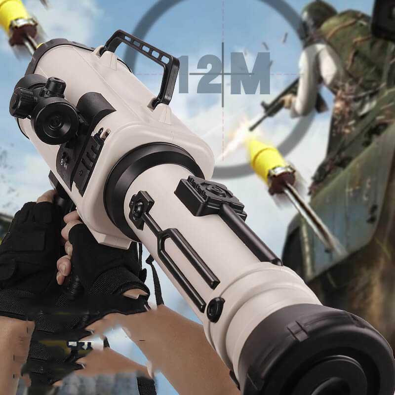 M202 Quadruple Rocket Launcher Blaster Toy - Realistic Foam Dart Shooting Toy for Outdoor Play, Nerf Battles & Backyard Fun - Perfect for Kids, Teens & Adults (Ages 8+)