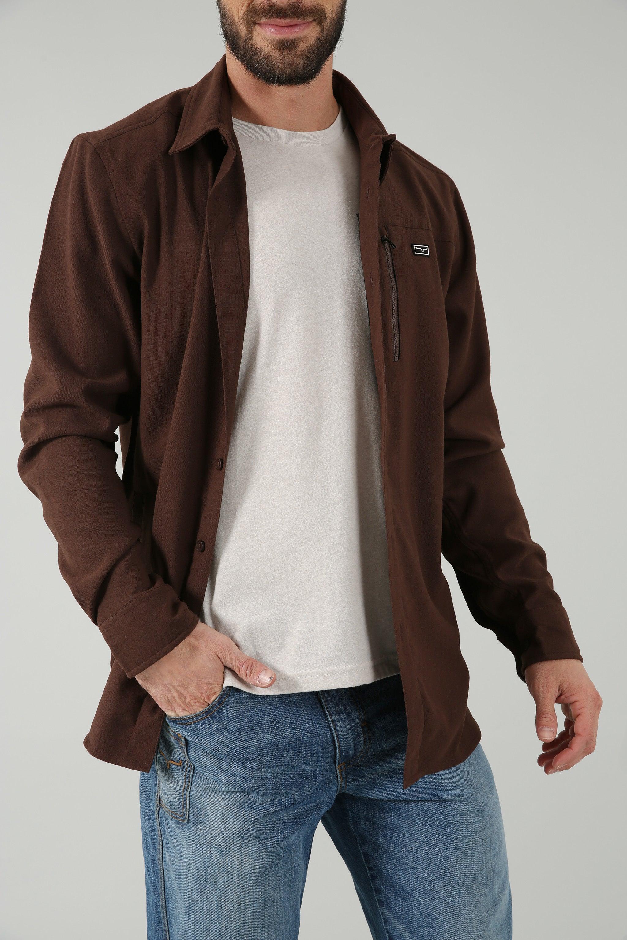 Men's Hart Shirt Jacket - Lightweight Casual Button-Up Shirt with Chest Pocket | Perfect for Outdoor Adventures, Work & Everyday Wear